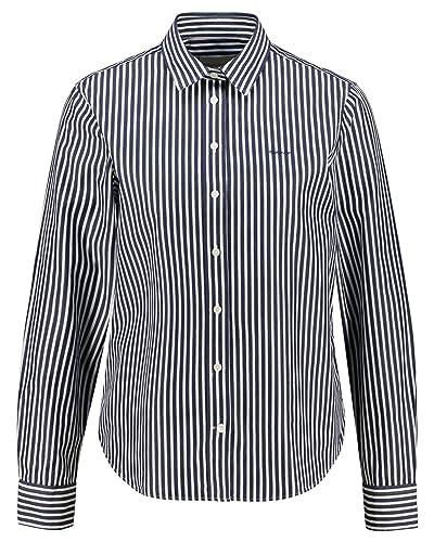 GANT Damska koszulka REG POPLIN w paski, klasyczna koszula, Classic Blue, standardowa, niebieski (Classic Blue), 38