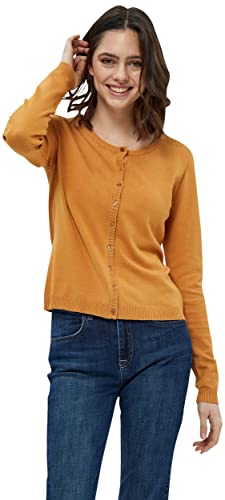Minus Sweter damski New Laura Cardigan, Apricot Tan Melange, XXL