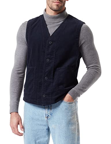camel active Męska marynarka 451260/8I34, luźny blezer, niebieski (Night Blue), 52 (DE)