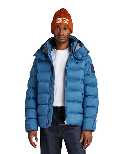 G-STAR RAW G-Whistler męska kurtka z kapturem, Niebieski (retro blue D20100-D199-937), L