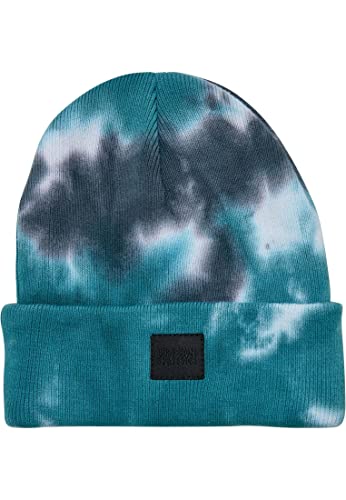 Urban Classics Czapka beanie uniseks Tie Dye Kids, szara/zielona, S/M, szary/morski, S-M