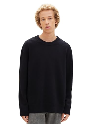 TOM TAILOR Denim sweter męski, 2999 - Black, M