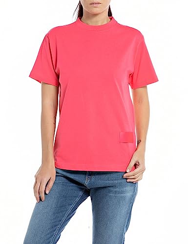 Replay T-shirt damski, 061 Hibiscus, XS