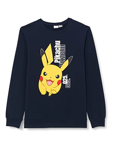 NAME IT Chłopięca bluza NKMARLON Pokemon Sweat BRU NOOS BFU, ciemny szafir, 158/164