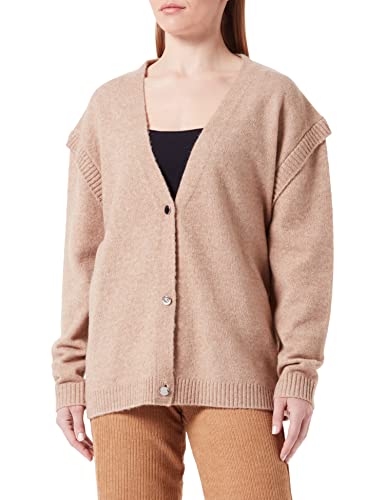 s.Oliver BLACK LABEL Damska kurtka z dzianiny, brązowy, XL