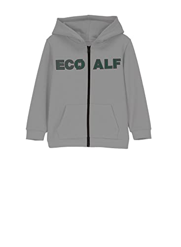 ECOALF, Bluza dziecięca Islalf, Bawełna, Tkanina z recyklingu, Bluza dziecięca z zamkiem błyskawicznym, Szary, 14 lat