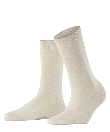 FALKE Kobiety Skarpety Family W SO Zrównoważona Bawełna jednokolorowe 1 Para, Beżowy (Sand Melange 4659), 35-38