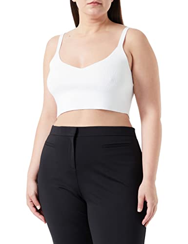 HUGO Damska koszulka z dzianiny Sanderina, Natural102, XS, Natural102, XS