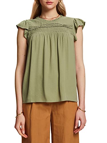 ESPRIT Damska bluzka 063EE1F310, 345/Light khaki, XL, 345/Light Khaki, XL