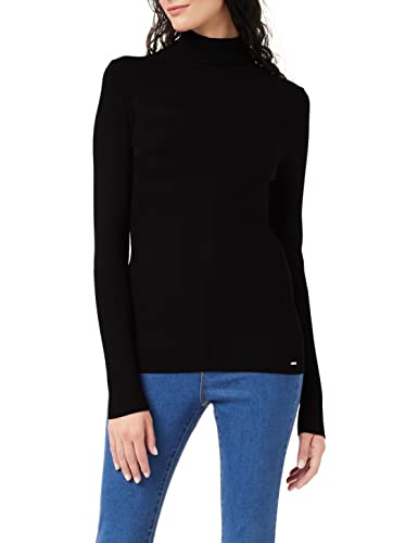 Morgan Sweter damski Pull Fin Col Roulé Mentos, czarny, S