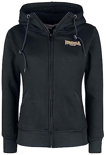 Lonsdale Damska bluza z kapturem Zennor, black/gold, S