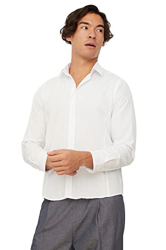Trendyol Męska koszula Slim Fit Shirt, M