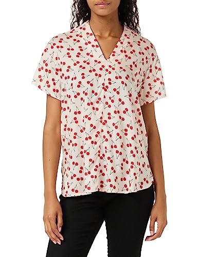 United Colors of Benetton Koszula damska, Pastelowy różowy wzór 84u, XL