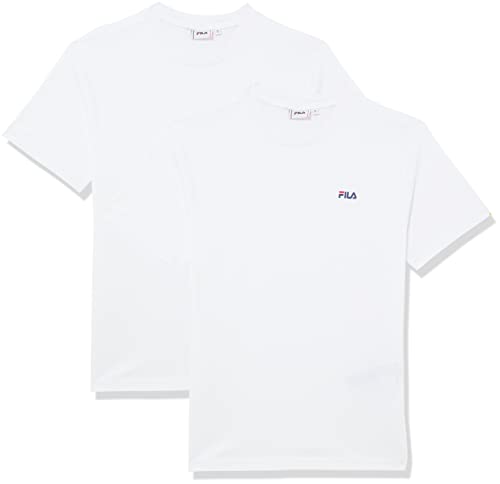 FILA Damska koszulka Bari Double Pack, Bright White-Bright White, L