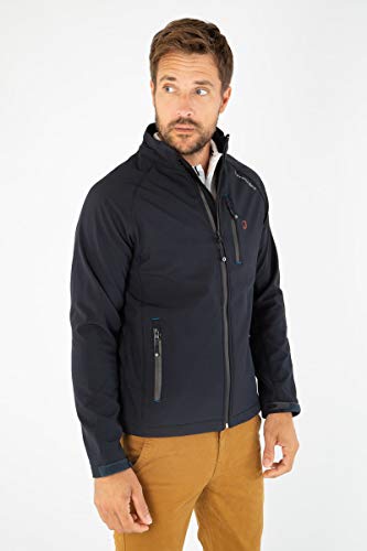 Bermudes Sealand męska kurtka softshellowa, granatowy (Navy)/czarny, 3XL