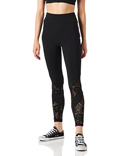 Urban Classics Damskie legginsy z wysokim stanem, czarny, XXL