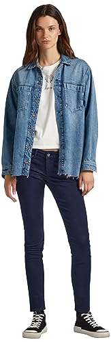 Pepe Jeans Damskie spodnie Soho, Niebieski (Dulwich), 34W / 30L