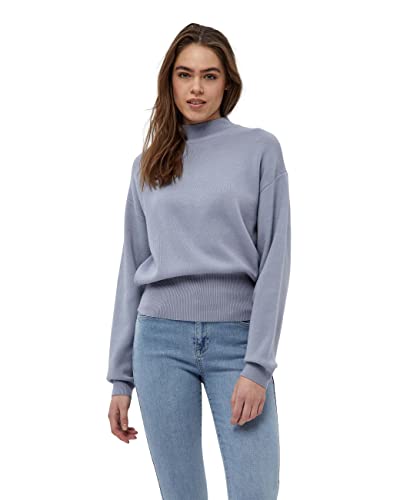 Minus 33 Damski sweter z dzianiny Jose sweter z golfem, niebieski (Dusty Blue), S