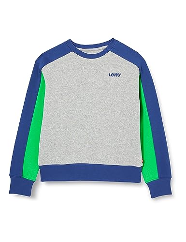 Levi's Chłopięca bluza z logo Lvb Colorblock Crew 9ej199, wrzos szary, 14 Lat