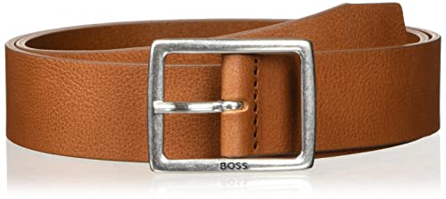 BOSS Pasek męski, Średni brąz210, 80