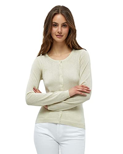 Minus Damski kardigan Laura Lemon Sorbet Lurex, XXL