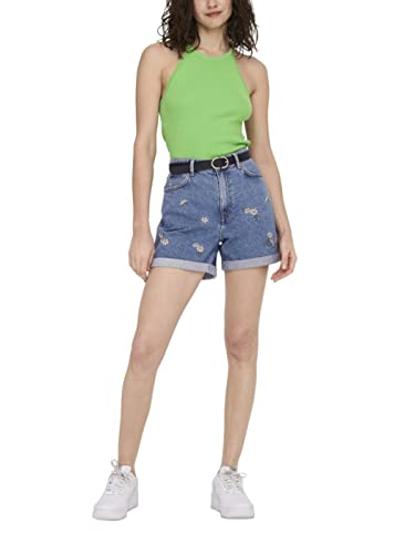 ONLY Damski top wiązany na szyi bez rękawów, Summer Green, S