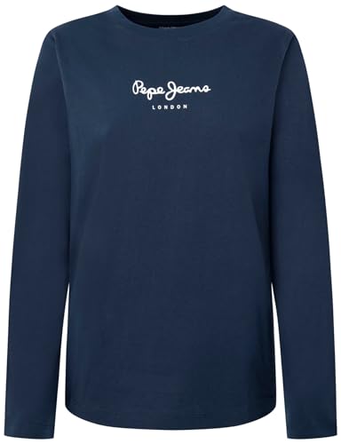 Pepe Jeans Damska koszulka Wendys Ls, Niebieski (Dulwich), XL