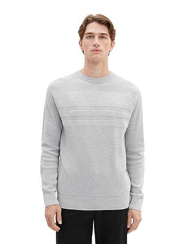 TOM TAILOR sweter męski, 32782 - melanż lucerny, XL