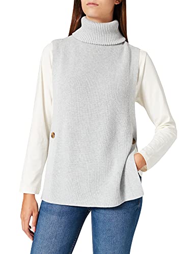 ESPRIT Sweter damski, 044/jasnoszary 5, L