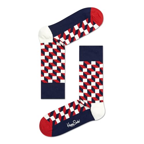 Happy Socks kolorowe i zabawne skarpetki Filled Optic Sock Rozmiar 36-40