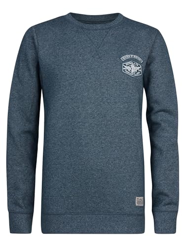 Petrol Industries Boys Sweater Round Neck Bluza dziecięca, Ciemny Cyaan, 8 lat