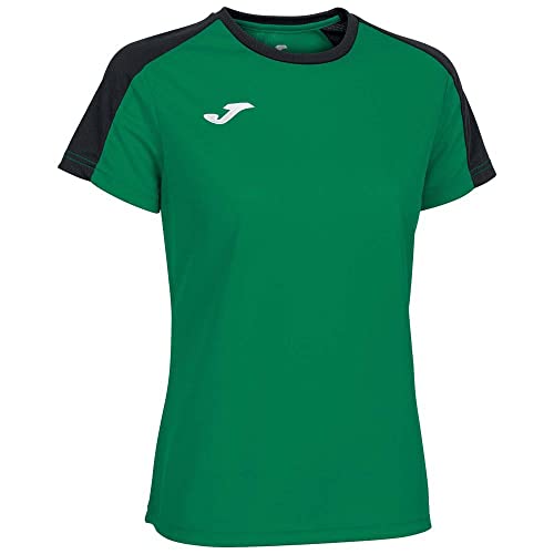 Joma Eco Championship T-shirt damski z krótkim rękawem, zielony/czarny, M