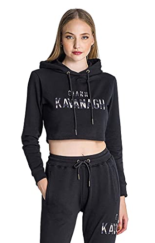 Gianni Kavanagh Damska bluza z kapturem Black Tiger, Czarny, XS