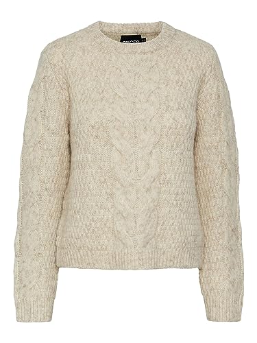 PIECES PCNINA sweter damski, brzoza, XL