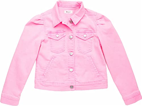 Replay Dziewczęca kurtka dżinsowa, 464 PINK FLUO, 10 Lata