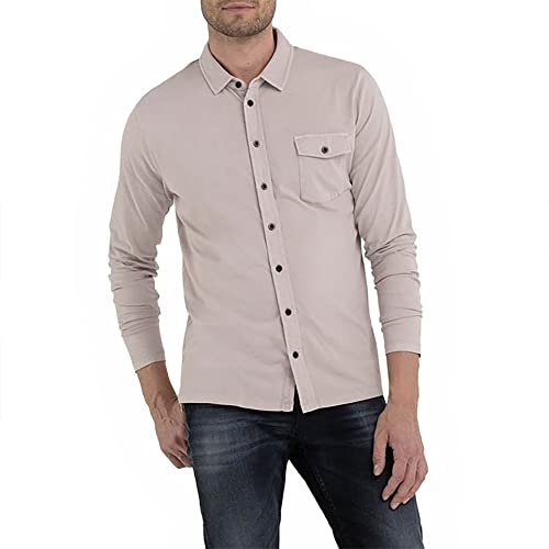 Replay Męska koszula M4093, 650 Stone Ivory, M