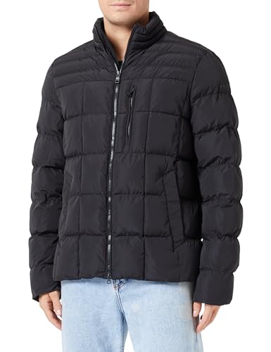 Geox Męska kurtka magnetyczna M, czarny/czarny, 52