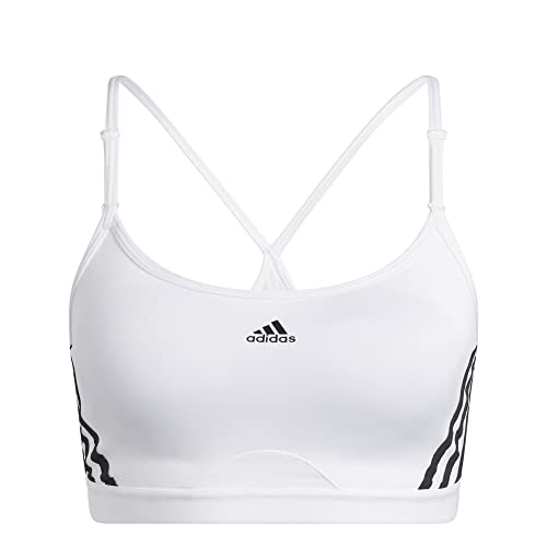 adidas Aer Ls 3s Biustonosz sportowy Kobiety , biały/czarny , L
