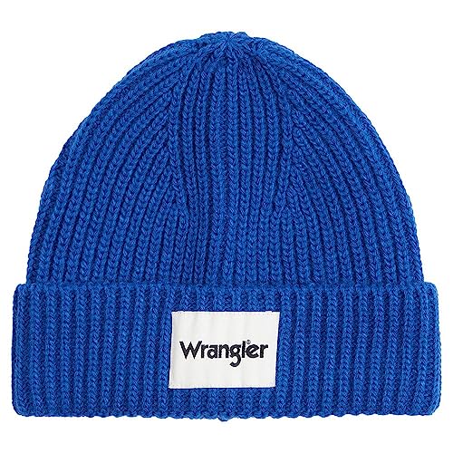 Wrangler Męska czapka beanie Rib, niebieski (True Blue), jeden rozmiar