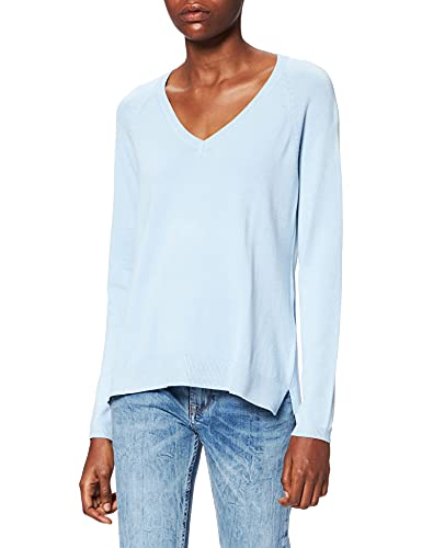 Peppercorn Damski sweter Tana z dekoltem w serek, 2412 Blue Fog, XS