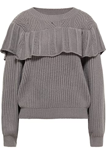 myMo ROCKS Damski sweter z dzianiny 23719391, szary, M-L