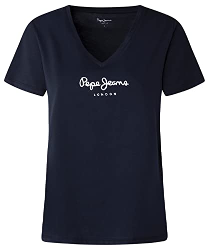 Pepe Jeans Damska koszulka z dekoltem w serek Wendy Dulwich, M, Dulwich, M