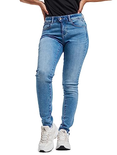 ONLY Damskie spodnie jeansowe RG SK Detail LA DNM BJ964NOOS Light Medium Blue Denim, 27 W / 32 L, Light Medium Blue Denim, 27W / 32L
