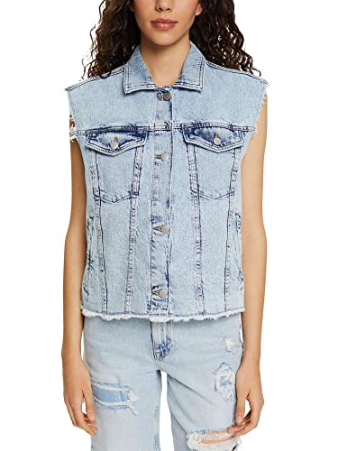 edc by ESPRIT Kamizelka damska, 902/Blue Medium Wash, L