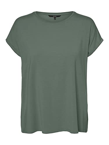 VERO MODA Damska koszulka Vmava Plain Ss Top Gajrs Noos, Laurel Wreath, L