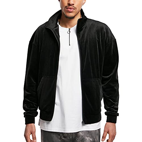 Urban Classics Męska kurtka Velvet Jacket, czarny, 5XL