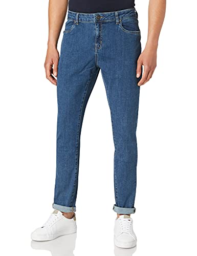 Urban Classics Slim Fit Spodnie Męskie, W połowie indygo prane, 33W / 34L