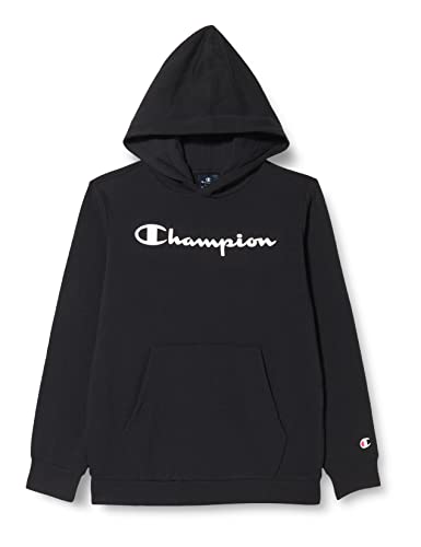 Champion Bluza chłopięca Legacy American Classics-Ultra Light Powerblend Terry Logo Hooded, czarny, 3-4 Lat
