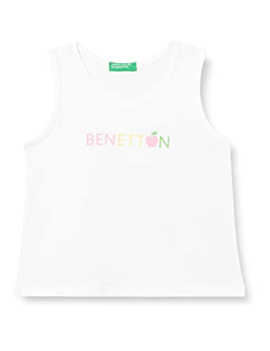 United Colors of Benetton Tank top 3I1XCH012 Biustonosz tank top, Biały 101, El Baby, Biały 101