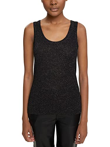 ESPRIT Collection Damska koszulka 112EO1K318, 001/BLACK, XL